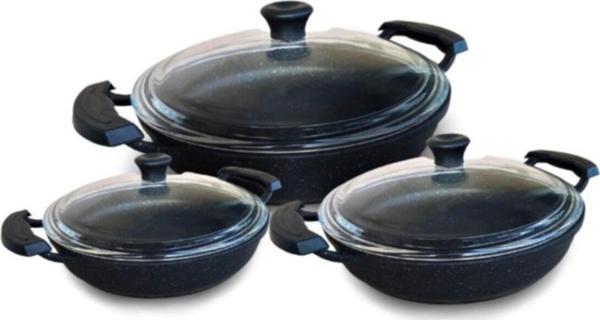 AKPA HOME Akpa Döküm Alya 3Lü Sahan Set - Image 1