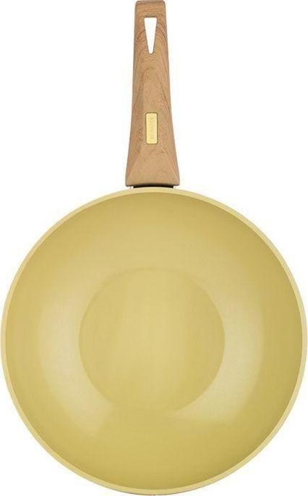 Schafer Fiesta Seramik Wok Tava 28 Cm-1 Parça-Yeşil - Image 1