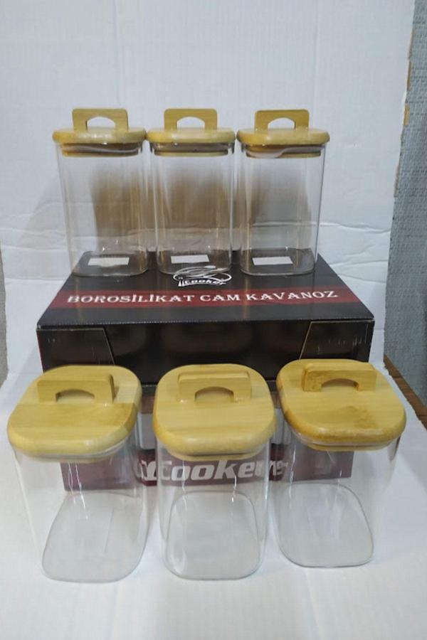 Cooker 13,5 Cm 6 Adet Borosilikat Cam Kavanoz - Image 1