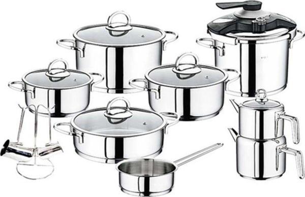 OMS 18 Parça Silindir Set Ezme Çelik Kulp 1087 Sade - Image 1