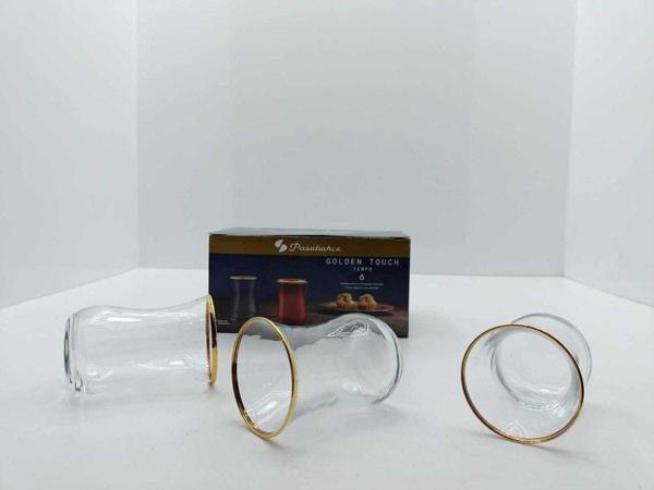Paşabahçe 42021 12'Li Golden Touch Çay Bardağı - Image 1
