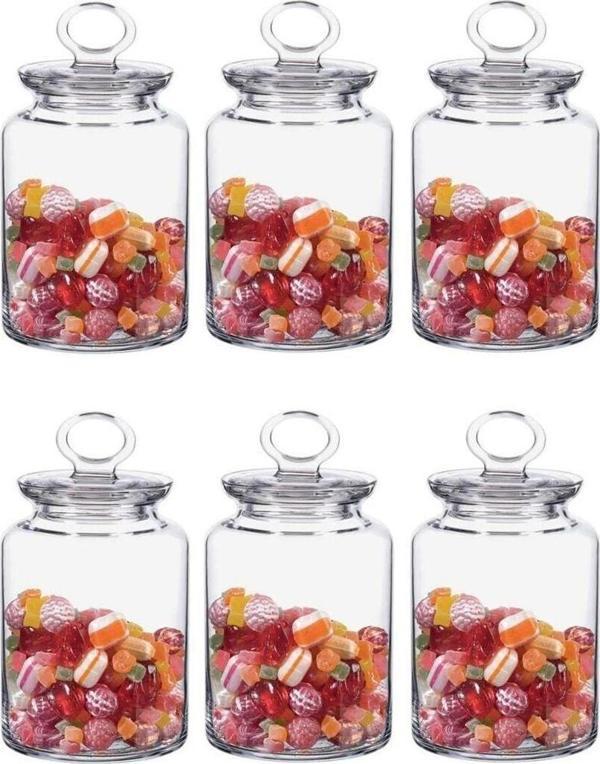 Paşabahçe 98673 Kitchen Serisi Cam Kapaklı Contalı Kavanoz 1,5 Litre -6 Adet - Image 1