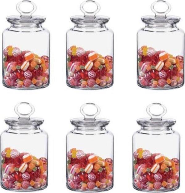 Paşabahçe Kitchen Kavanoz 6 Adet 98671 Cam Kapaklı Contalı 1085 Cc - Image 1