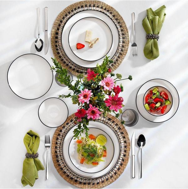 Schafer Iconic Yemek Takımı 24 Parça-Siyah - Image 1