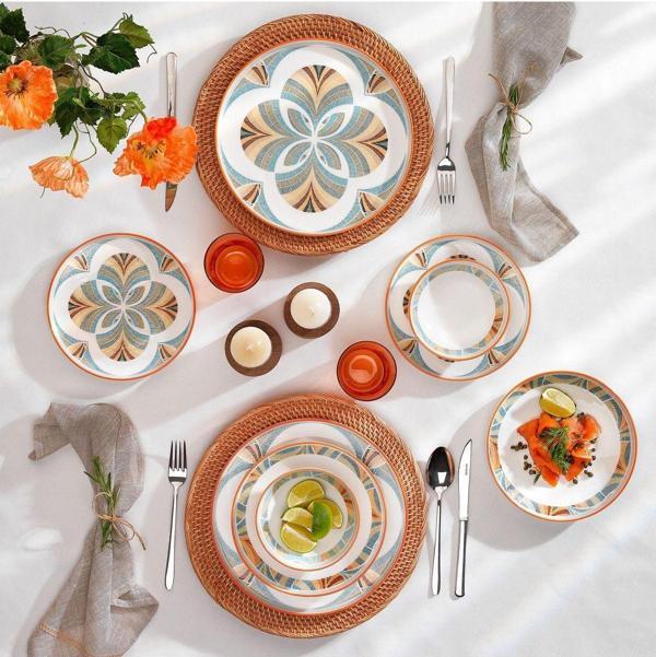 Schafer Iconic Yemek Takımı 24 Parça-Turkuaz - Image 1