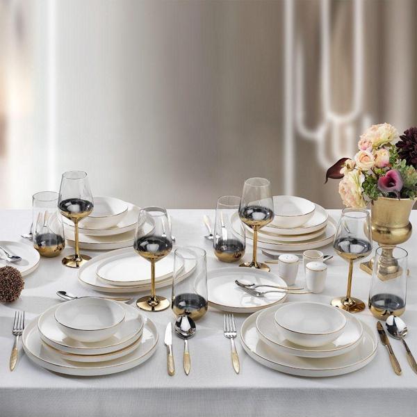 Schafer Adel Gold Yemek Takımı 56 Parça-Altın - Image 1