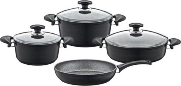 OMS Diamond 7 Parça Özel Kaplamalı Tencere - Image 1