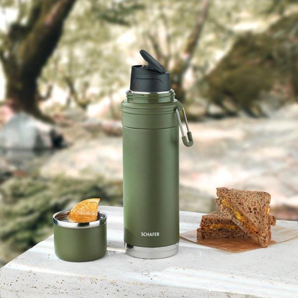 Schafer Iron Man Termos 650 Ml-Yeşil - Image 1