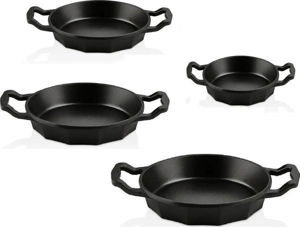 OMS Dodeca 3725 - 4 Lü Bio Granit, Döküm, Kapaksız Sahan Seti 16-18-20-22Cm - Image 1