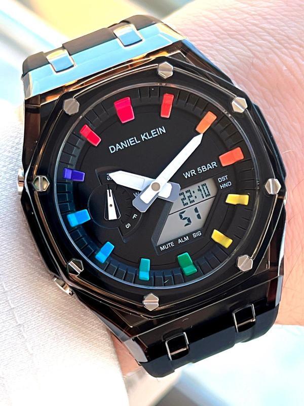 Daniel Klein Silikon Kordon Dijital&Analog 50 Mt Suya Dayanıklı Erkek Kol Saati EDK.2100.6 - Image 1