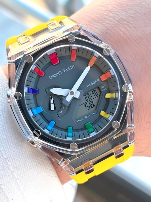 Daniel Klein Silikon Kordon Dijital&Analog 50 Mt Suya Dayanıklı Erkek Kol Saati EDK.2100.2 - Image 1