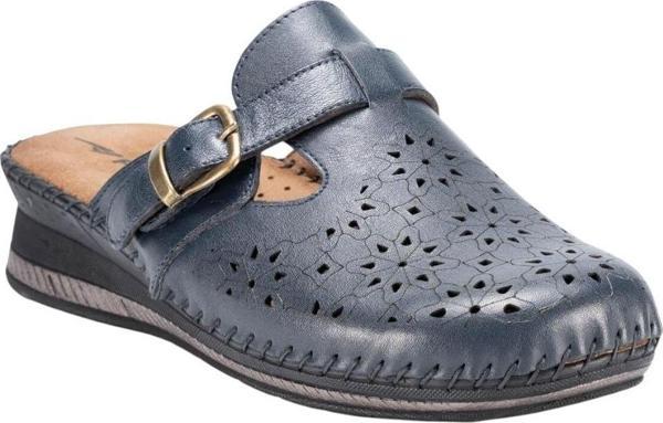Forelli Cary-H 80625 Lacivert Kadın Günlük Sabo Terlik - Image 1