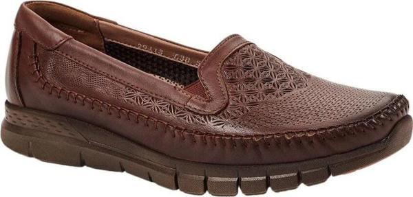 Forelli 29413 Eterna-G Taba Kadın Comfort Deri Ayakkabı - Image 1
