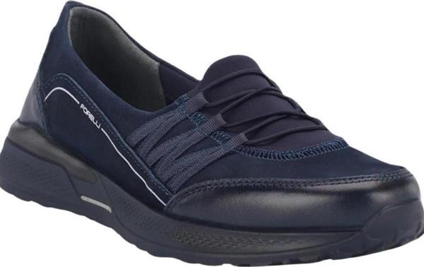 Forelli 46704-G Riba Lacivert Kadın Comfort Deri Ayakkabı - Image 1
