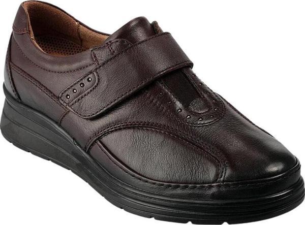 Forelli 21313-H Larisa Kahve Kadın Comfort Deri Ayakkabı - Image 1
