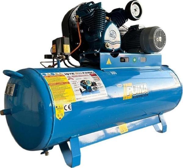 Puma 300 Lt Döküm Kafa Kompresör 5,5 Hp, Çift Kademe 12 Bar, 2 Piston, 380 V - Image 1