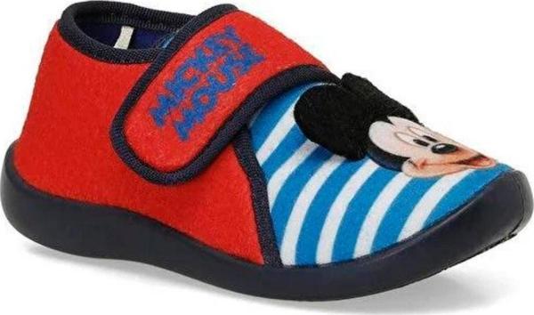 Mickey Mouse Debb 4PR Kırmızı Çocuk Kreş Ev Ayakkabısı - Image 1
