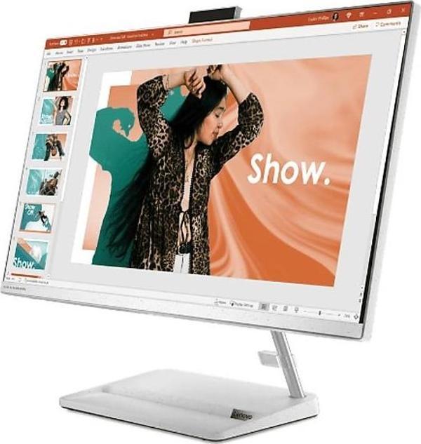 Ideacentre Aıo 3 27IAP7 I5-12450H 8gb 512GB SSD 27" Full Hd IPS Windows 11 Home F0GJ00K6TX All In One Bilgisayar Beyaz - Image 1