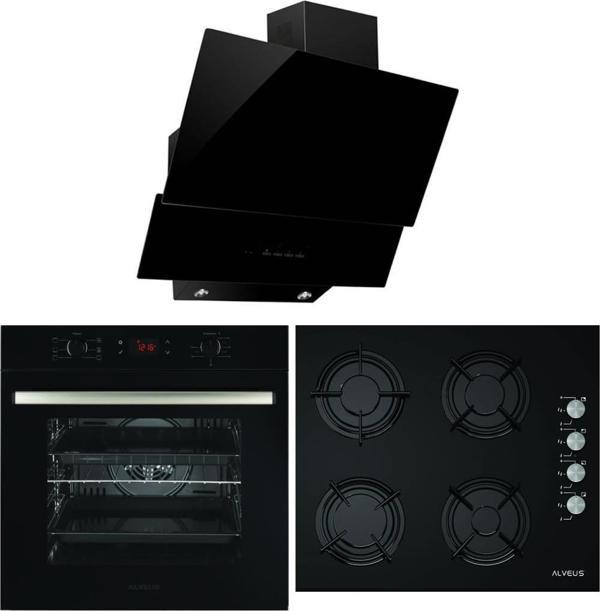Alveus 6 Program Dijital Turbo Ankastre Cam Set - Siyah - Image 1