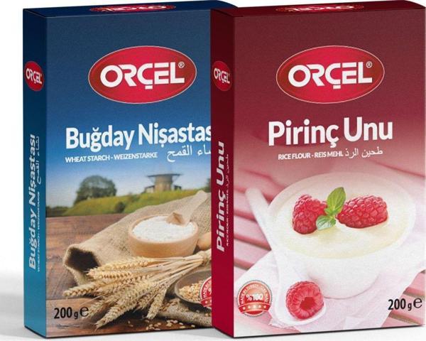 Orçel Buğday Nişastası 200 gr + Pirinç Unu 200 grSet - Image 1