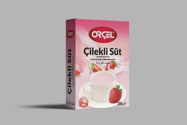 Orçel Çilekli Süt Aromalı İçecek Tozu Oralet 200 Gr - Image 1