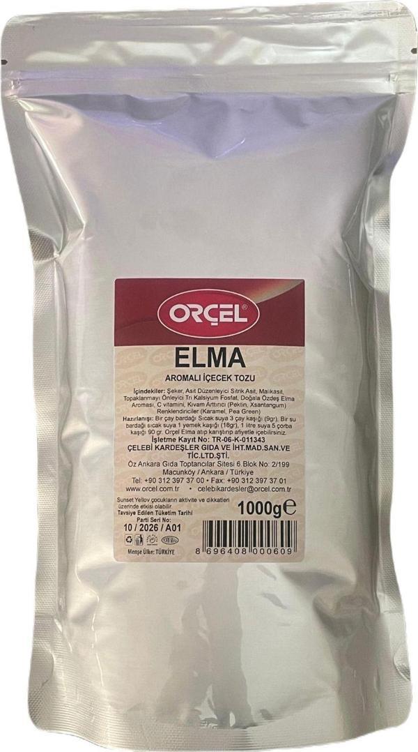 Orçel Elma Aromalı İçecek Tozu Oralet 1Kg - Image 1