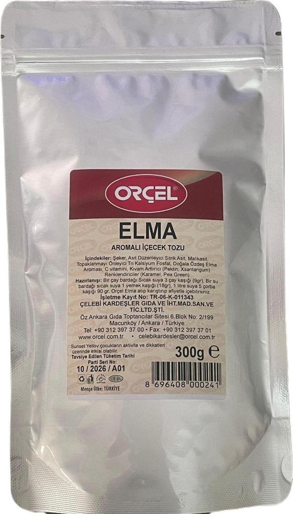 Orçel Elma Aromalı İçecek Tozu Oralet Çay 300 Gr - Image 1
