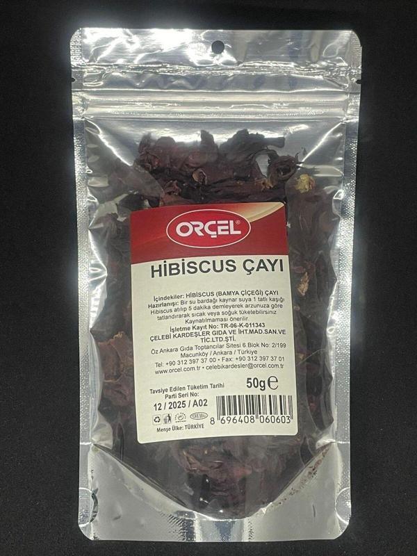 Orçel Hibiskus Çayı (Bamya Çiçeği) 50 gr  - Image 1