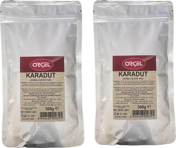 Orçel Karadut Aromalı Içecek Tozu Oralet Çay 300Gr X 2 Adet - Image 1