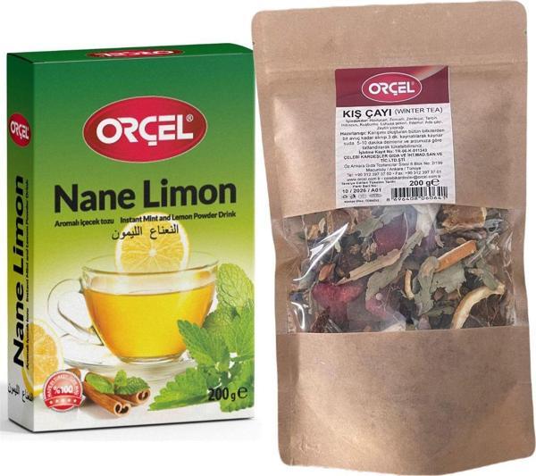 Orçel Kış Çayı 200 grKarışık Kök Ve Bitki + Nane Limon 200 gr  - Image 1
