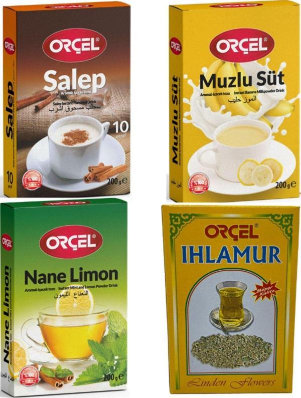 Orçel Kış Seti 4'Lü Aromalı Içecek Tozu Oralet Çay - Image 1