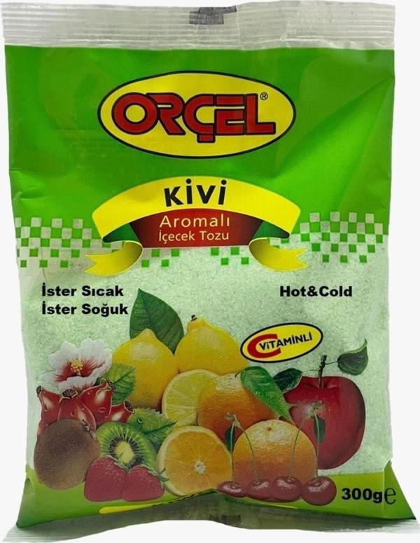 Orçel Kivi Aromalı Içecek Tozu Oralet Çay 300 gr  - Image 1