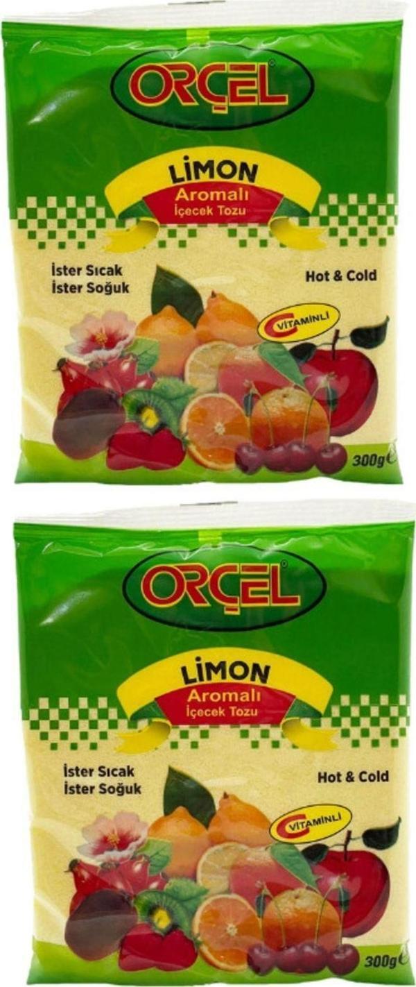 Orçel Limon Aromalı Içecek Tozu Oralet Çay 300Gr X 2 Adet - Image 1