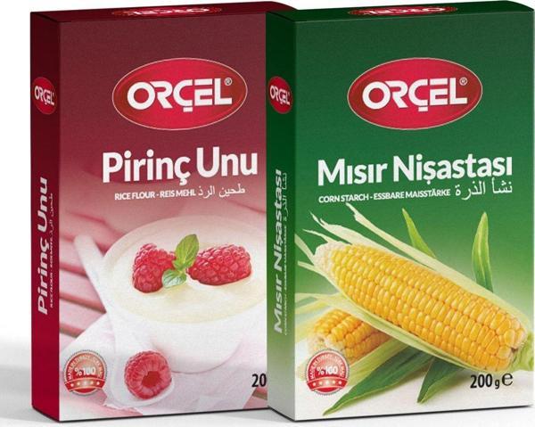 Orçel Mısır Nişastası 200 gr + Pirinç Unu 200 gr  - Image 1