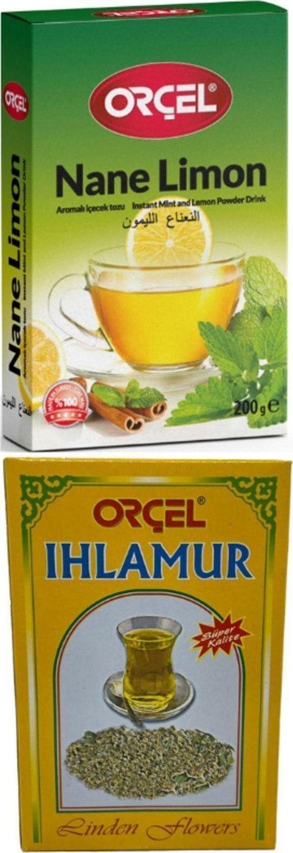 Orçel Nane Limon 200Gr Ihlamur 30 Gr Set Aromalı Içecek Tozu Oralet Çay - Image 1