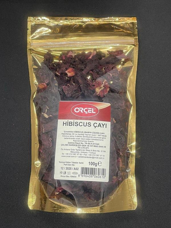 Orçel Hibiskus Çayı (Bamya Çiçeği) 100 gr  - Image 1