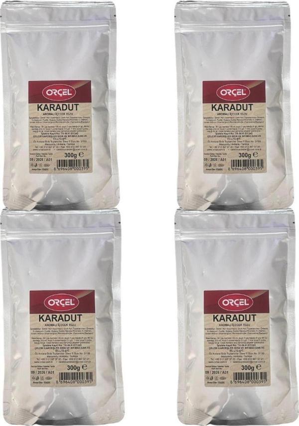 Orçel Karadut Aromalı Içecek Tozu Oralet Çay 300 gr X 4 Adet - Image 1