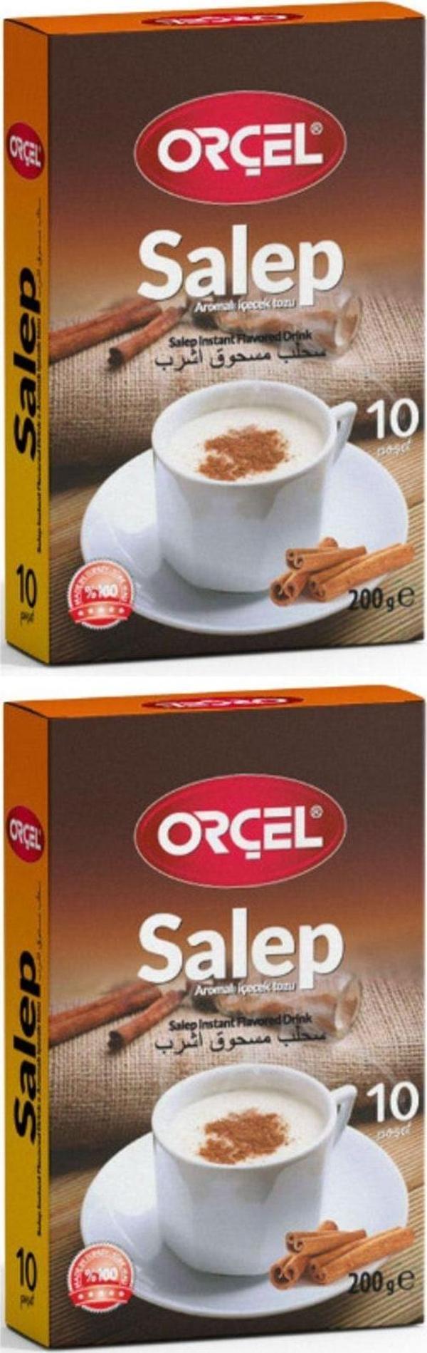 Orçel Salep (Sahlep 10 Fincan Tek Içimlik Tarçınlı) 2 X 200 gr  - Image 1