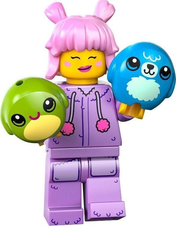 Lego Minifigür 71048 Seri 27 - 05 Plush Toy Collector - Image 1
