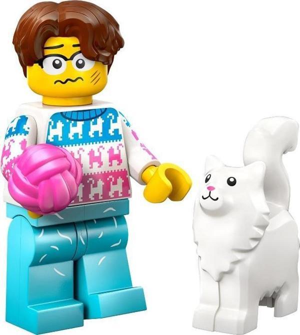 Lego Minifigür 71048 Seri 27 - 11 Crazy Cat Lover - Image 1