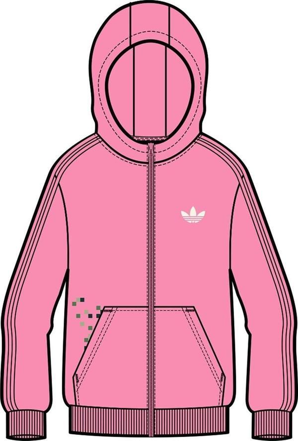 adidas Çocuk  Pembe  Sweatshirt GFX FZ HOODIE JZ9933 - Image 1