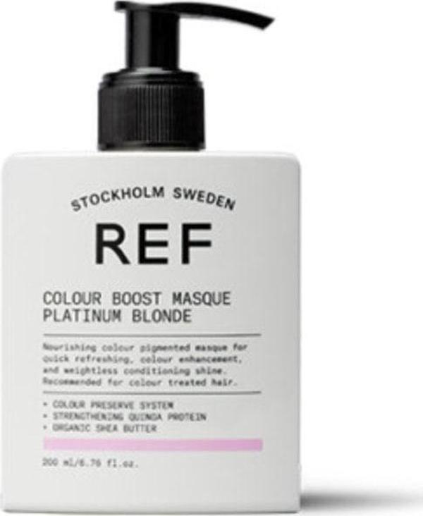 Ref Stockholm Colour Boost Masque Plat Blonde 200 Ml Renk Artışı Sağlayan Parlatıcı Maske-Platin Sarı Sarı Saçlar - Image 1