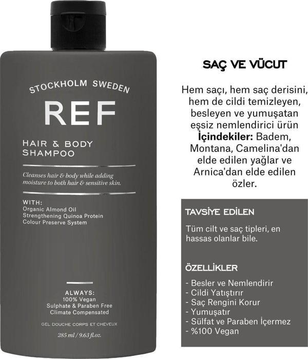 Ref Stockholm Haır & Body Shampoo 285 Ml Nemlendirici Güçlendirici Saç Ve Vücut Şampuanı - Image 1