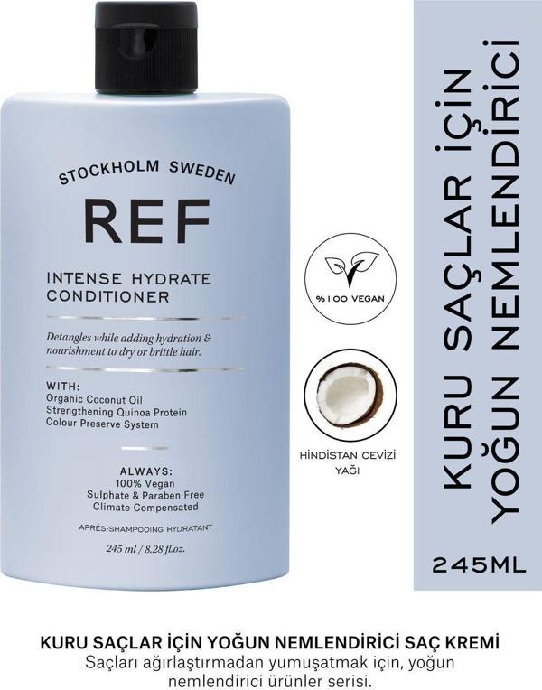Ref Stockholm Intense Hydrate Condıtıoner 245 Ml Kuru Saçlar Yoğun Nemlendirici Saç Bakım Kremi - Image 1