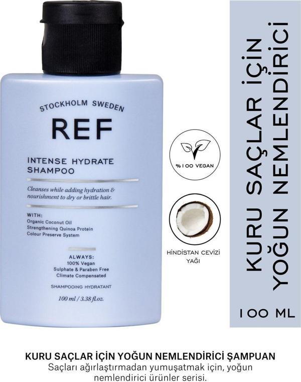 Ref Stockholm Intense Hydrate Shampoo 100 Ml Kuru Saçlar Için Yoğun Nemlendirici Şampuan - Image 1