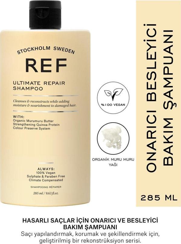 Ref Stockholm Ultımate Repaır Shampoo 285 Ml Hasarlı Saçlar Için Onarıcı Ve Besleyici Bakım Şampuanı - Image 1