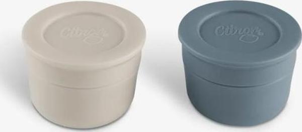 Citron Mini Sos Kapları 2'li Set - Light Gray / Dusty Blue 1196816 - Image 1