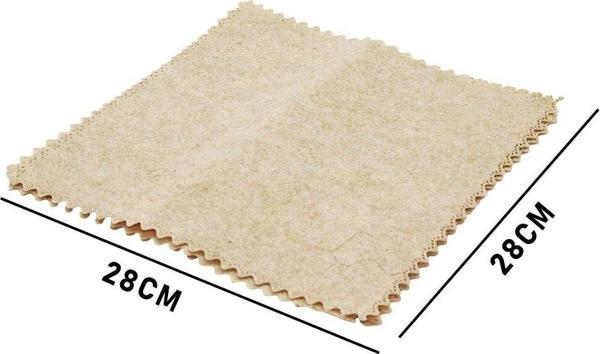 3 PCS 28X28CM YEŞİL LİF KABAK BİTİKİ ÜRETİMİ SAF DOĞAL TEMİZLİK BEZİ  - Image 1