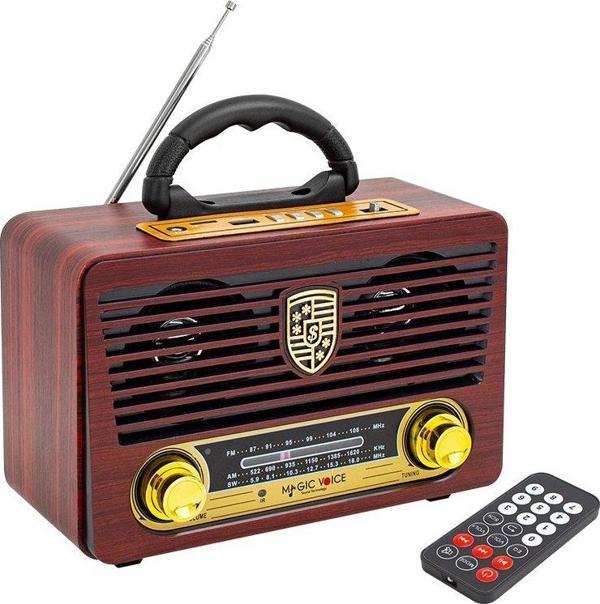 MAGICVOICE MV-115BT USB/SD/FM/BLUETOOTH DESTEKLİ NOSTALJİK RADYO (4620) - Image 1