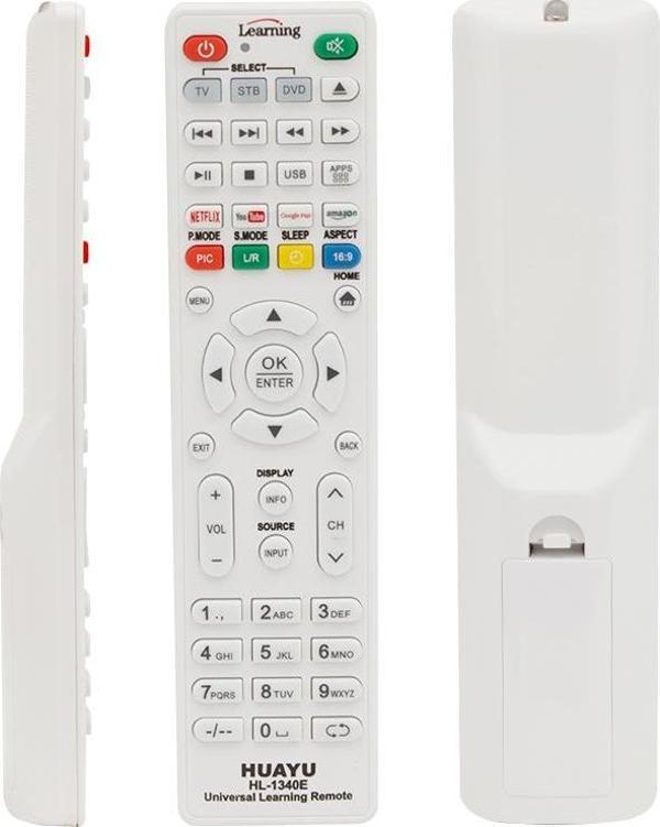 HUAYU KL HL-1340E NETFLIX-YOUTUBE-AMAZON TUŞLU TV/LCD/UYDU/DVD ÖĞRENEBİLEN BLİSTERLİ AKILLI KUMANDA  - Image 1